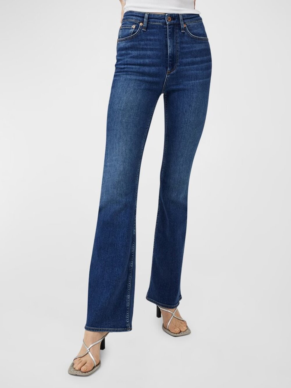 Rag & Bone Casey High-Rise Flare Jeans Size 27 long EUC Western Boho Casua